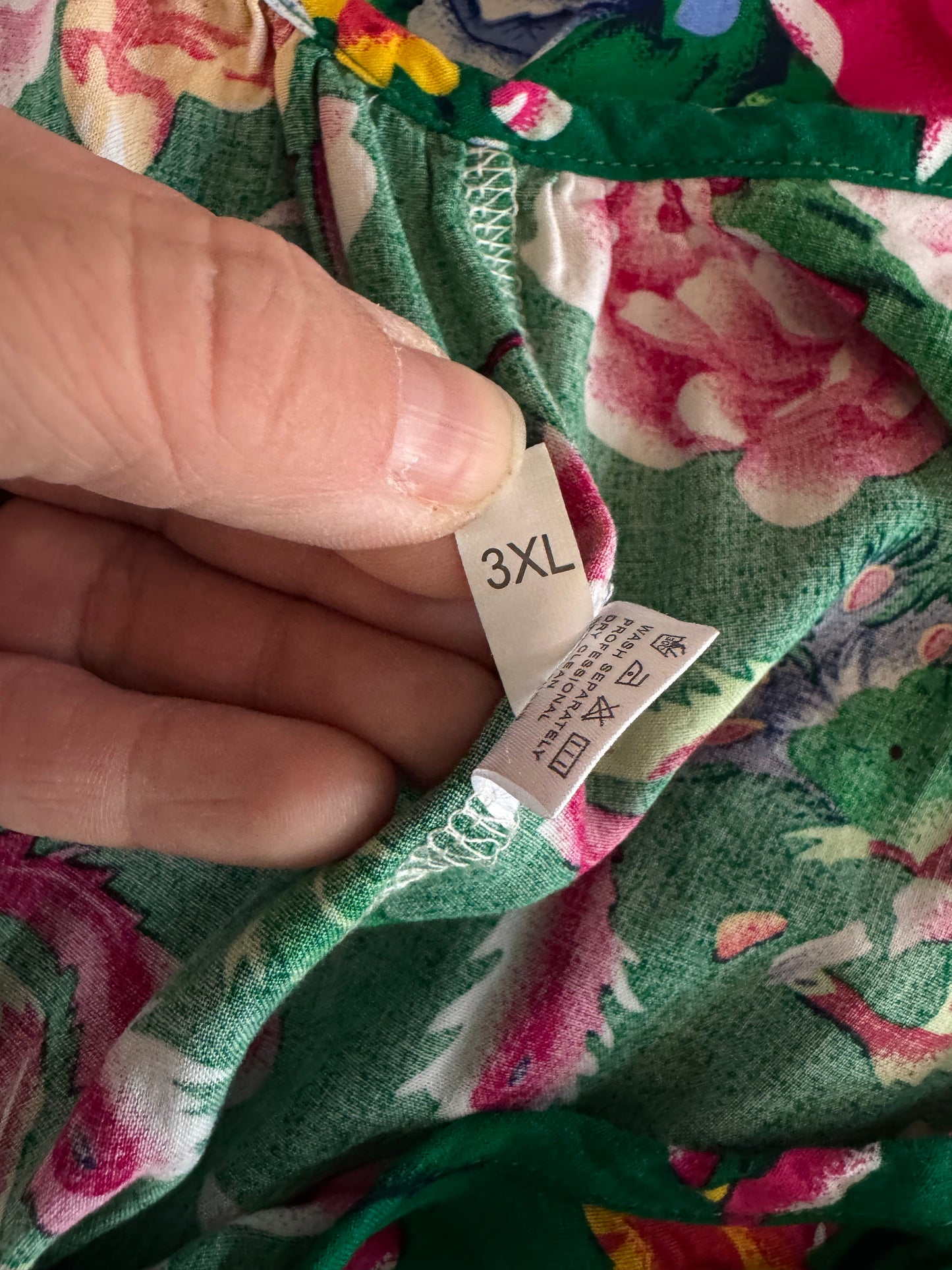 Amazon Green Floral Jumpsuit - Vibrant Print & Flattering Fit in 3X Size