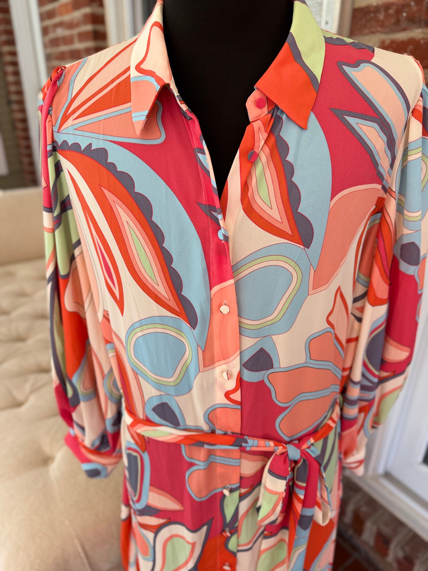 Alexis Floral Robe Dress - Stunning 3X Design, Never Worn!