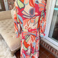 Alexis Floral Robe Dress - Stunning 3X Design, Never Worn!