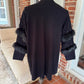 Alfani Luxurious Black Sweater with Faux Fur & Studs – 3X