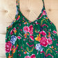 Amazon Green Floral Jumpsuit - Vibrant Print & Flattering Fit in 3X Size