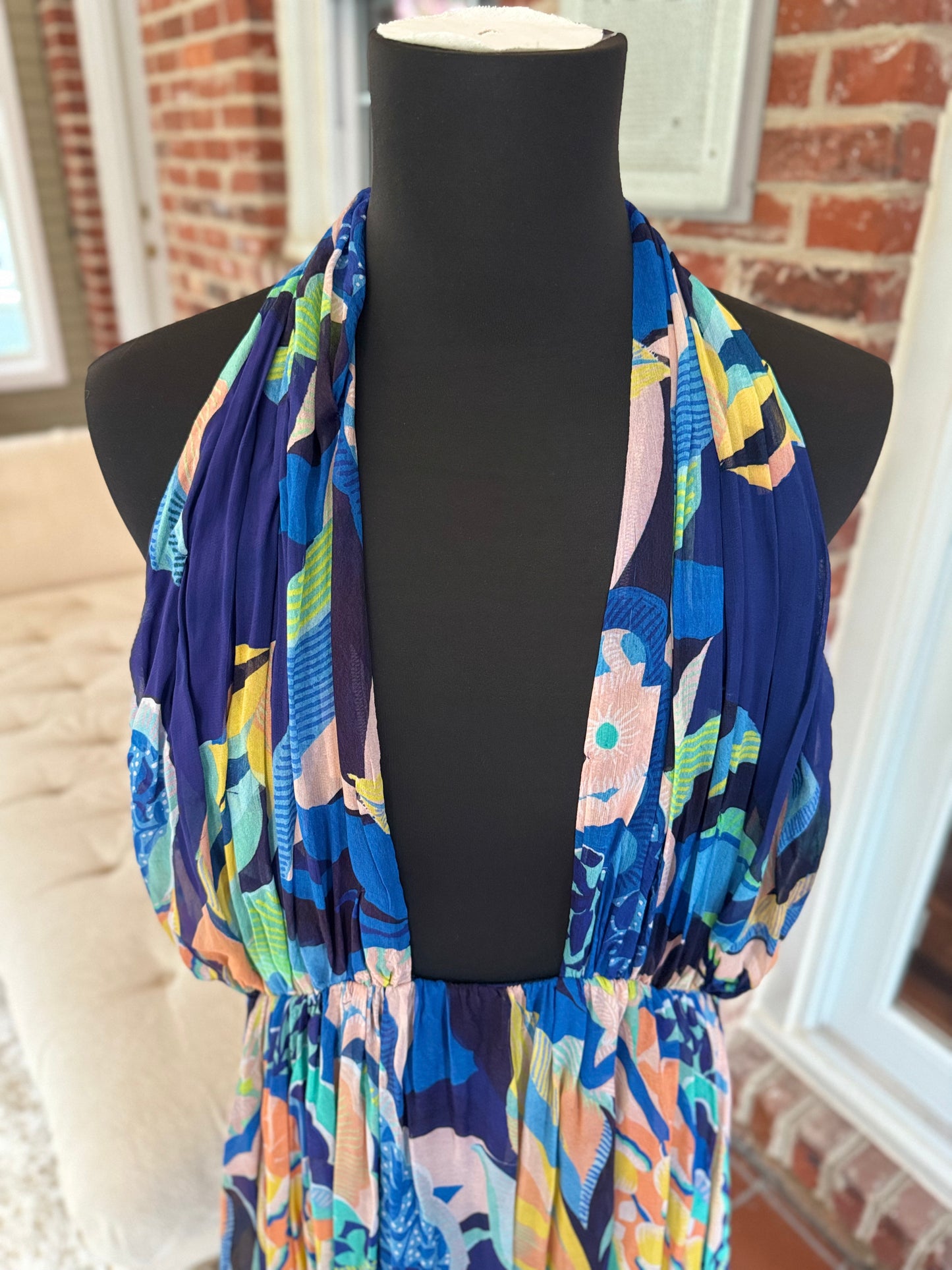 Alexandra Farmer Navy Floral Sundress - Playful 3X Style for Effortless Charm (NWT)