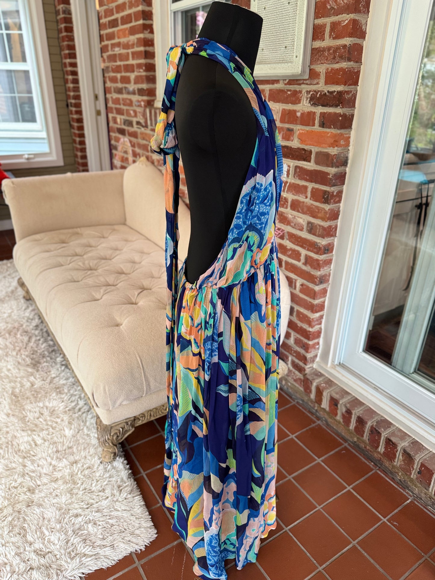 Alexandra Farmer Navy Floral Sundress - Playful 3X Style for Effortless Charm (NWT)