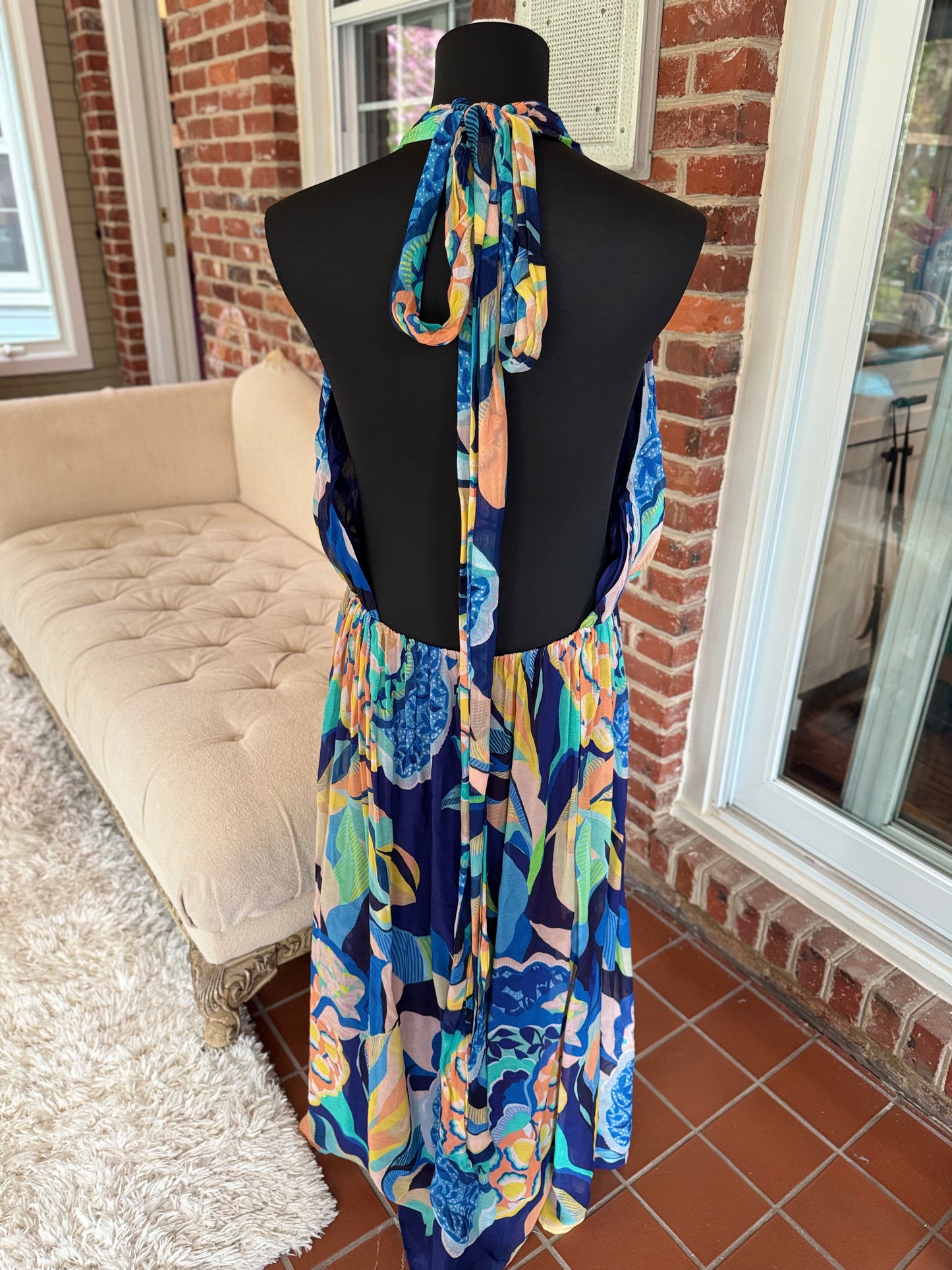 Alexandra Farmer Navy Floral Sundress - Playful 3X Style for Effortless Charm (NWT)