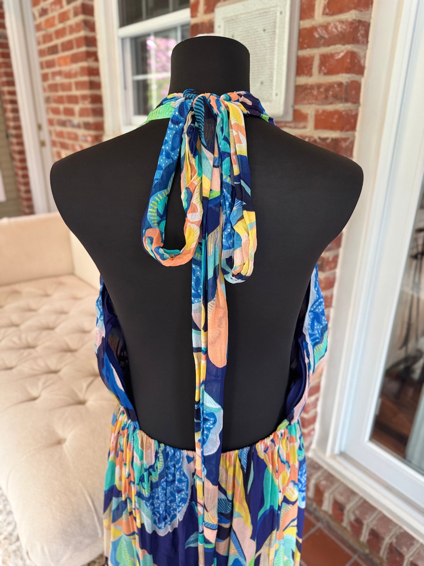 Alexandra Farmer Navy Floral Sundress - Playful 3X Style for Effortless Charm (NWT)