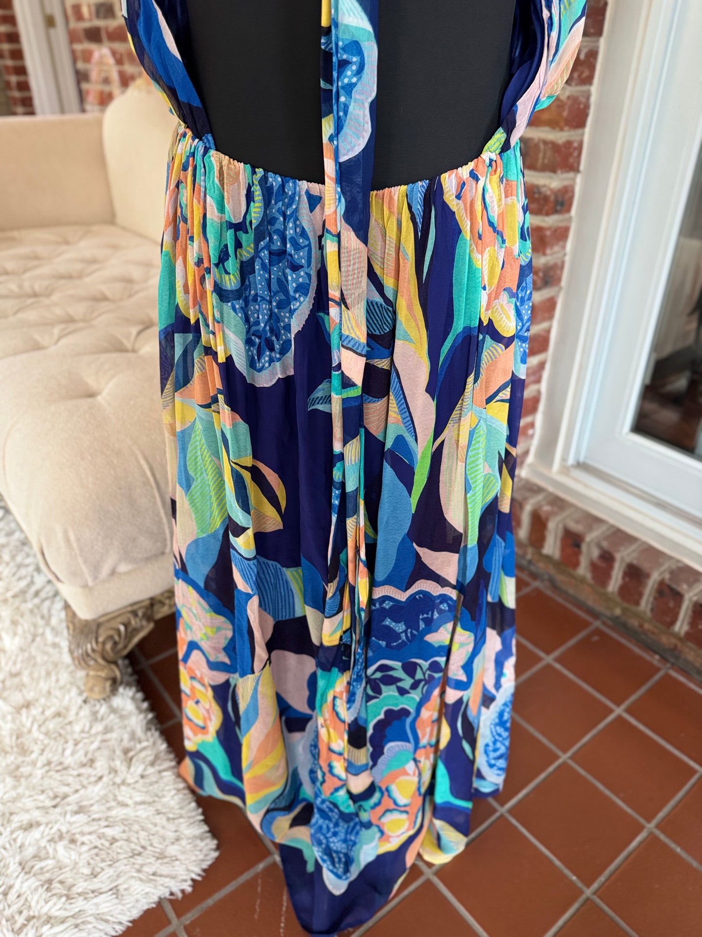 Alexandra Farmer Navy Floral Sundress - Playful 3X Style for Effortless Charm (NWT)