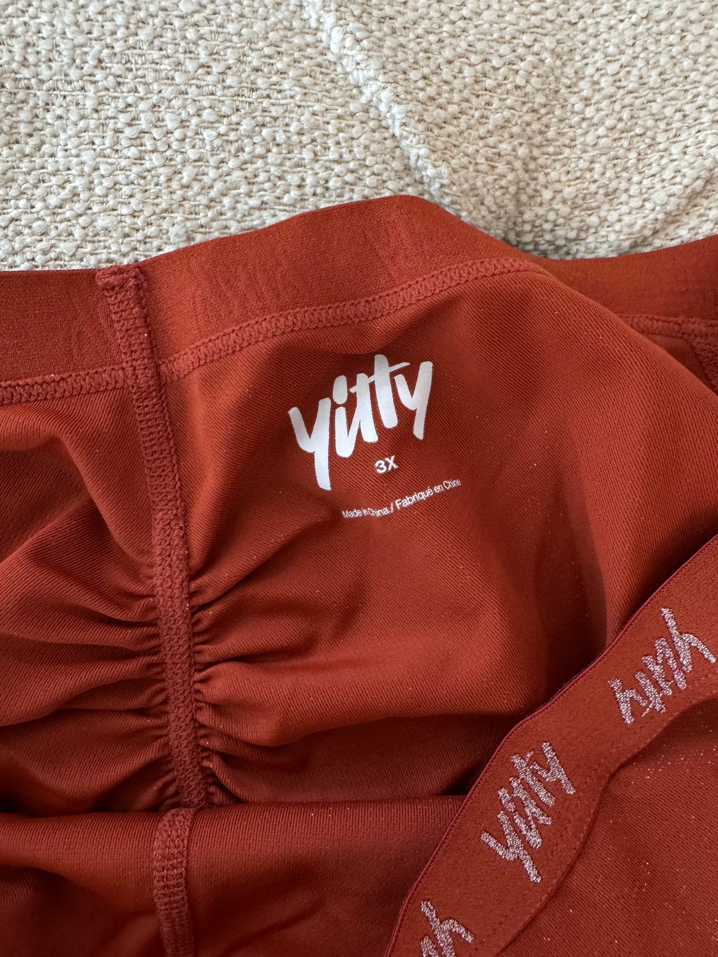 Yitty Sparkle Leggings – Brown Shimmer, 3X for Confident Style