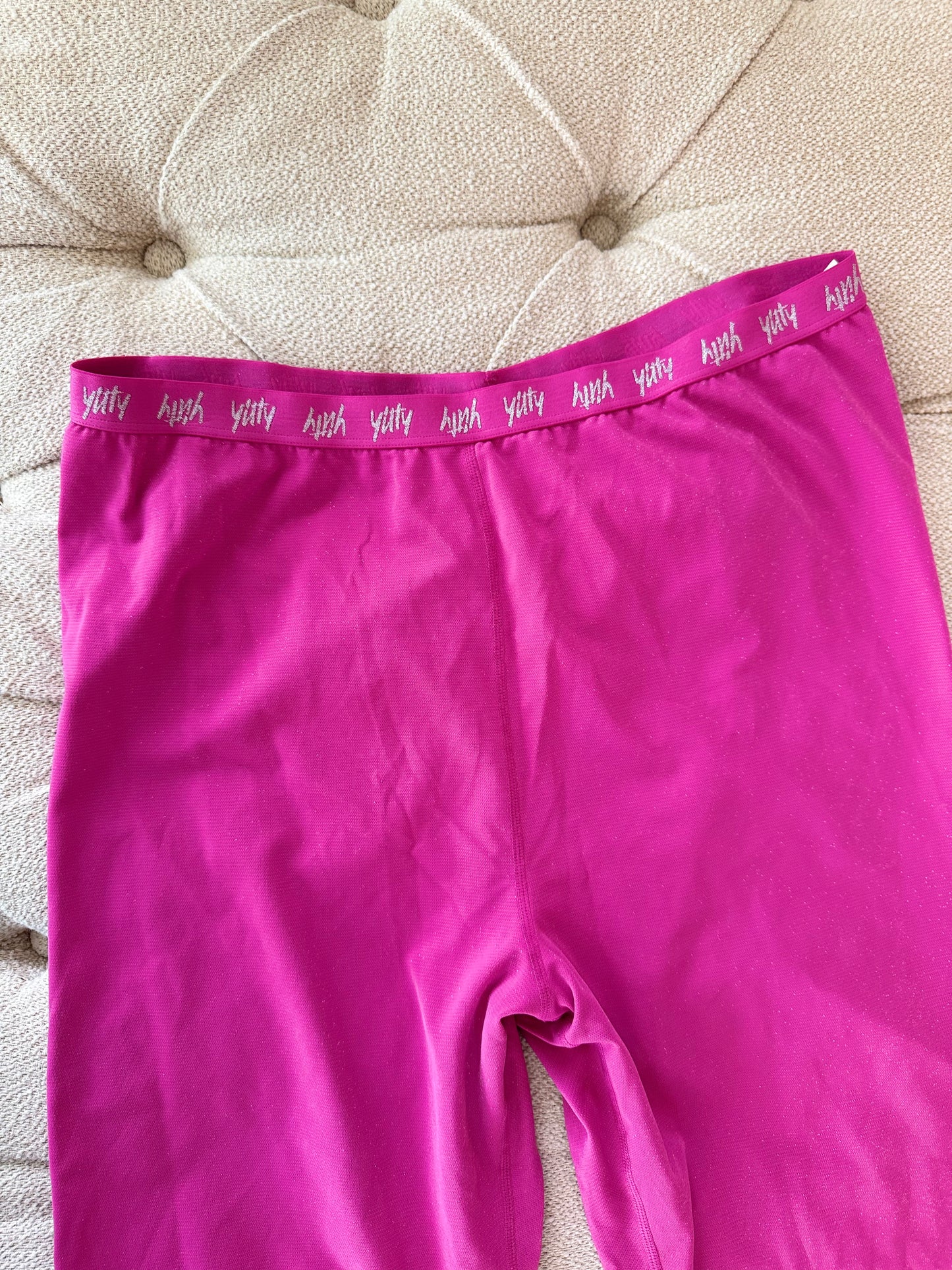 Yitty Pink Sparkle Leggings – Shimmering Comfort in 3X